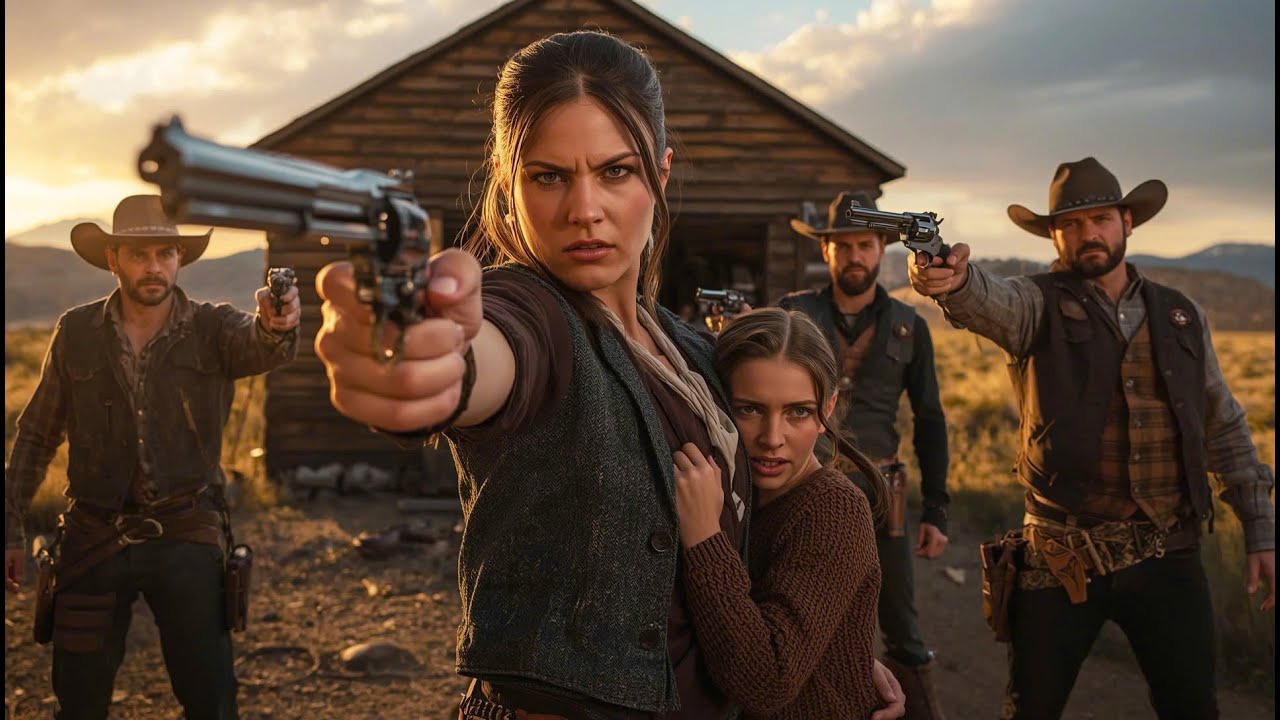 Bandidos acosan a una joven… sin saber que su madre es una pistolera letal