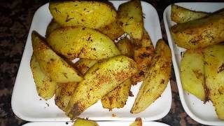 أصابع البطاطس بالزعتر في الفرن صحية و لذيذة Recette des Potatoes maison