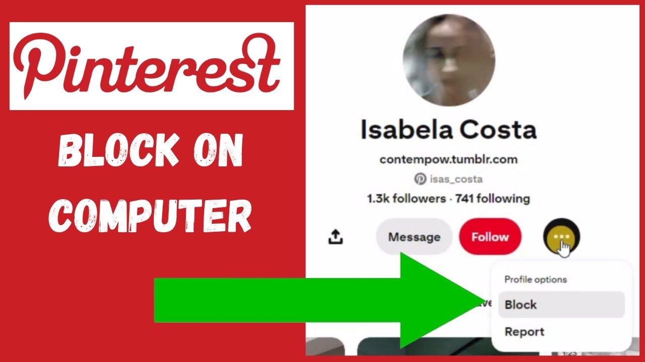 How To Block People On Pinterest Laptop/PC (2024)