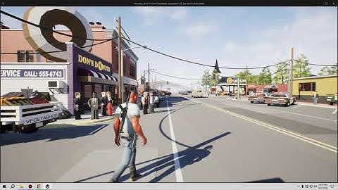 Unreal Engine: Remake GTA for UE5 (Part 26: Unreal 5.3 update, new town and new character)