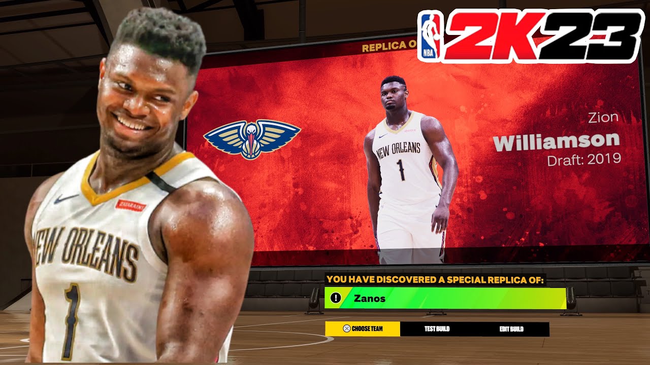 OFFICIAL ZION WILLIAMSON “ZANOS” REPLICA BUILD IN NBA 2K23! RARE EASTER