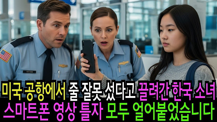 미국 공항서 줄 잘못 섰다고 끌려간 한국 소녀… 스마트폰 영상 틀자 모두 얼어붙었습니다 감동 실화 사연 오디오북