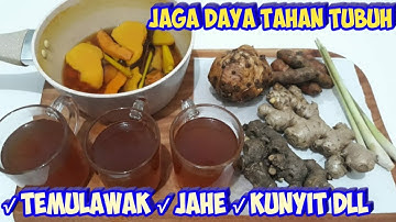 JAMU TEMULAWAK JAHE KUNYIT SERAI KAYU MANIS UNTUK MENJAGA DAYA TAHAN TUBUH
