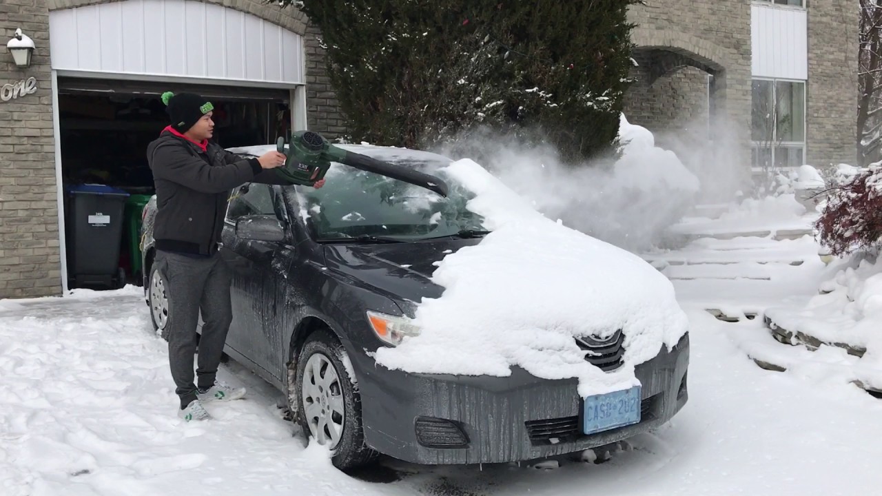 Leaf blower vs snow