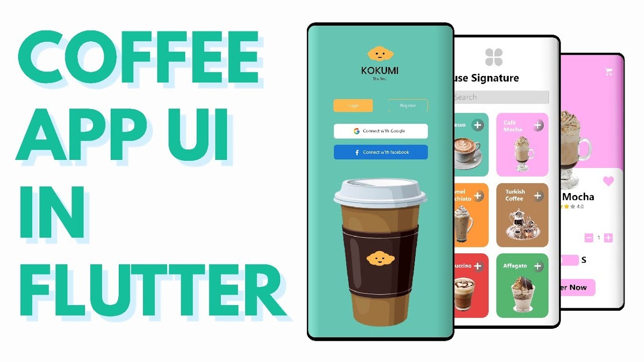 Coffee Shop App UI-Speed Code-FLUTTER -Simple | Clean | UI