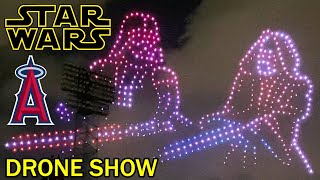 Star Wars drones light show at Angel Stadium for Star Wars Night - April 26th, 2024