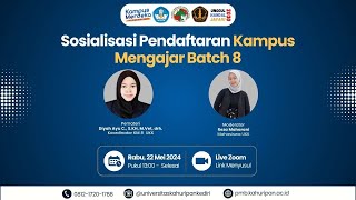 Sosialisasi Kampus Mengajar Batch 8 Universitas Kahuripan Kediri