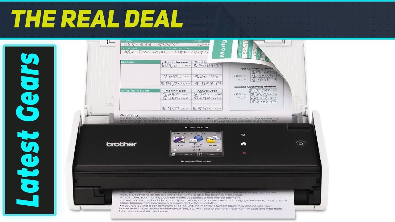 `Brother ADS1500W: The Ultimate Wireless Compact Scanner for Home & Office