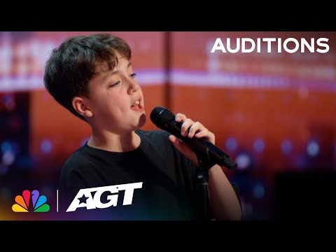 12-year-old Alfie Andrews receives a STANDING OVATION for "Hold My Hand" | Auditions | AGT 2023