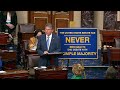 Sen. Joe Manchin speaks from the Senate floor on filibuster rule