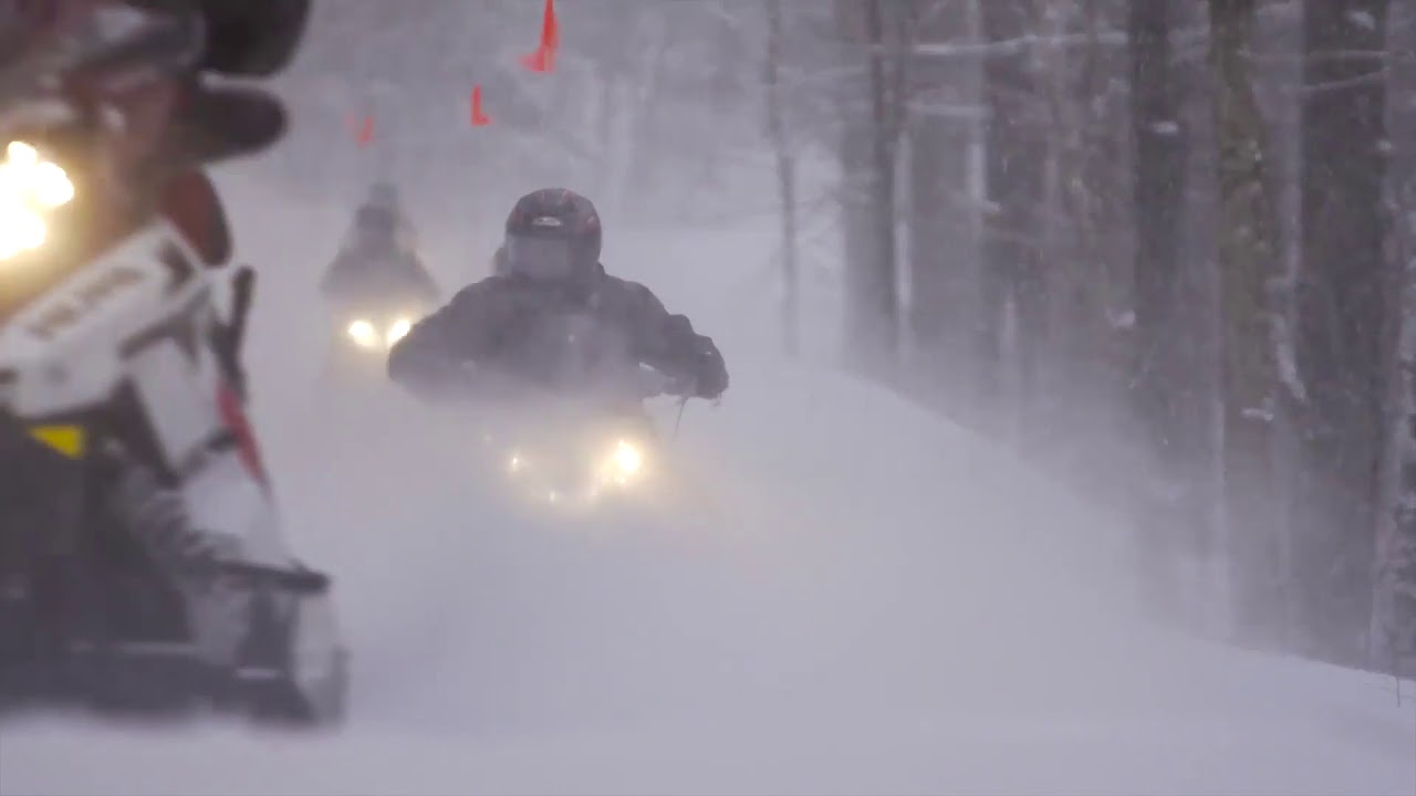 Snowmobile Vermont Stowe promo YouTube