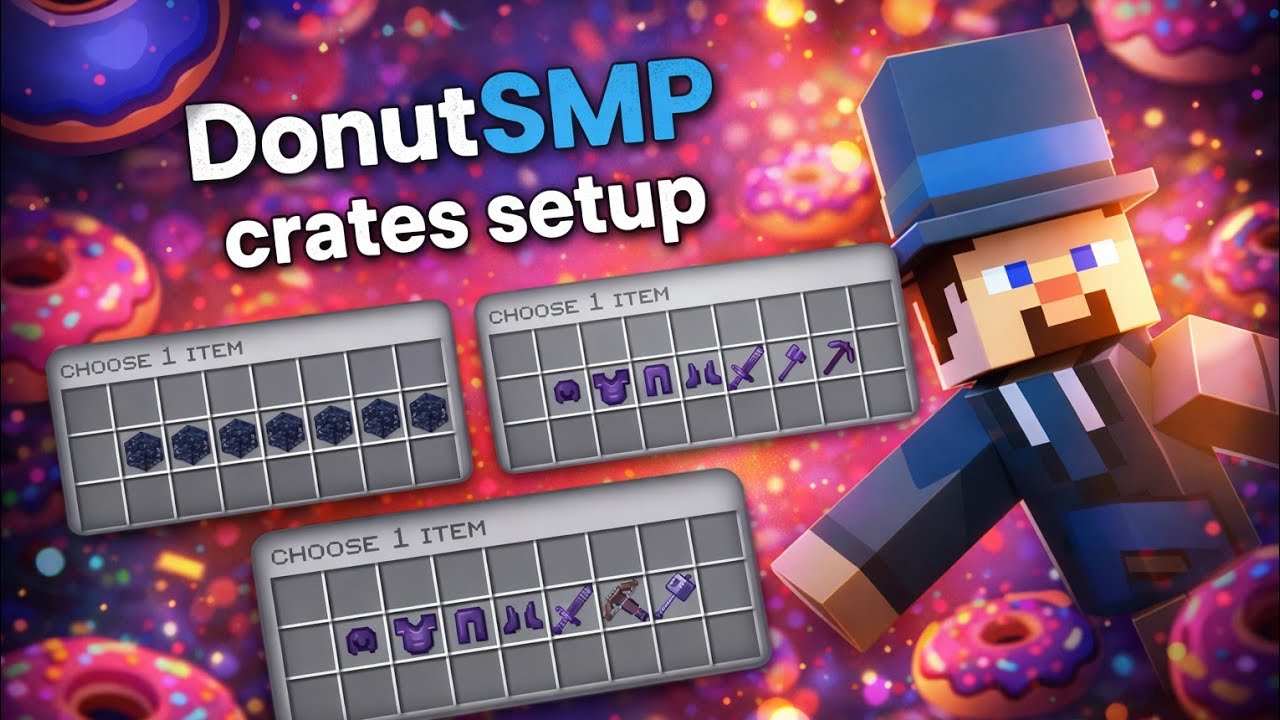 DonutSMP Crates System Explained 🧁 | NO PAID PLUGIN | Hindi Tutorial ...