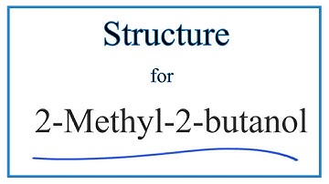 Structural Formula for  2-Methyl-2-butanol  (tert Amyl alcohol)