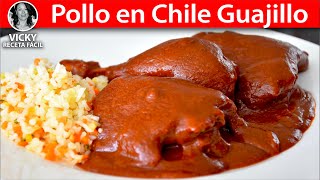 Pollo en Chile Guajillo | #VickyRecetaFacil - YouTube