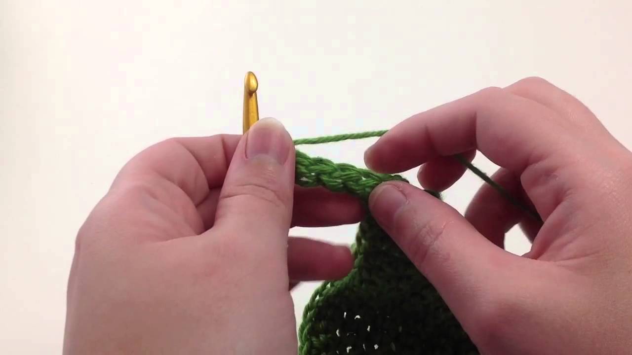 Foundationless Single Crochet demonstration (left handed) YouTube
