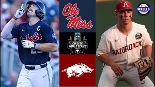 Ole Miss vs Arkansas | College World Series Winners Bracket | 2022 College Baseball Highlights