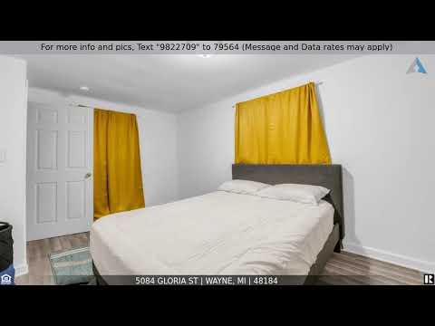 5084 Gloria St, Wayne, MI home video tour