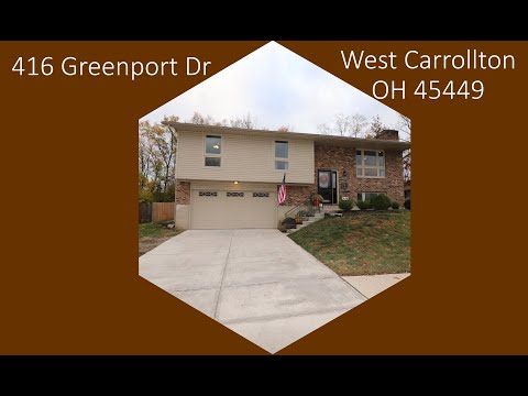 416 Greenport Dr, West Carrollton, OH home video tour