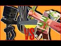 Minecraft - WITHER SKELETON TITAN VS ZOMBIE PIGMAN TITAN | TITANS MOB BATTLE