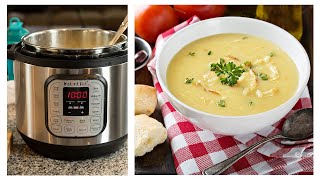 Instant Pot Greek Lemony Chicken & Orzo Soup