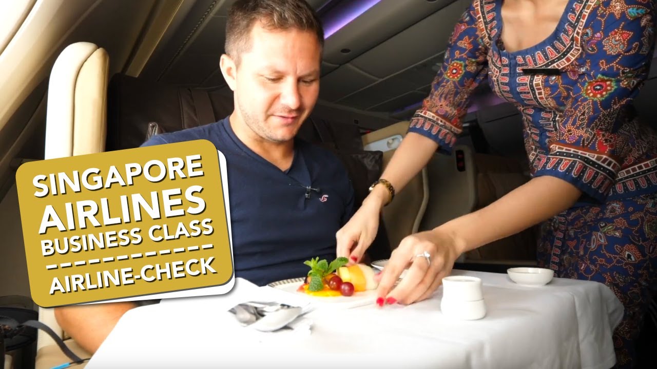 Singapore Airlines Business Class Im A380 Flug Frankfurt New York Youtube