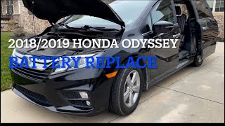 How to replace a battery on a Honda odyssey 2018 / 2019 full video instructions