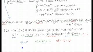 Nonhomogeneous 2nd order example