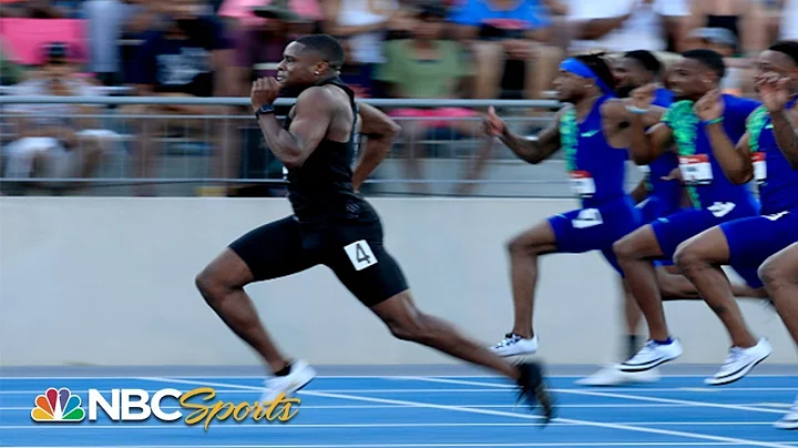 Christian Coleman takes his first U.S.100m title a...