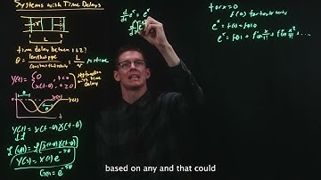 Chemical Engineering Process Controls and Dynamics - Lecture 10 (Inverse Response and Time Delay)