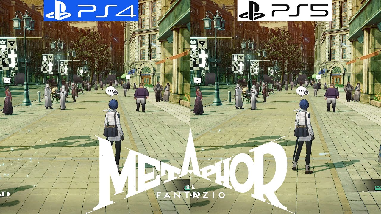 Metaphor: ReFantazio PS4 vs PS5 - Graphics Comparison - Framerate - 4K - Loading Times