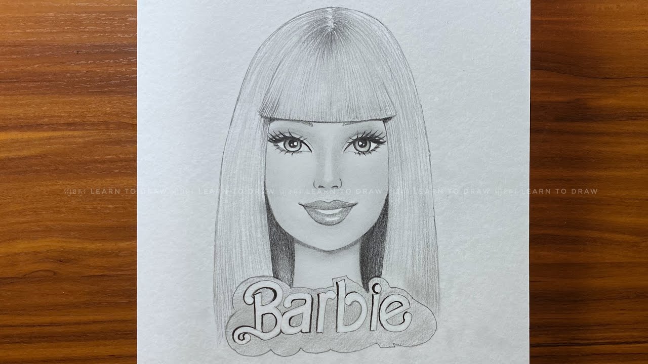 Barbie Doll with her Cute Purse  rdrawing