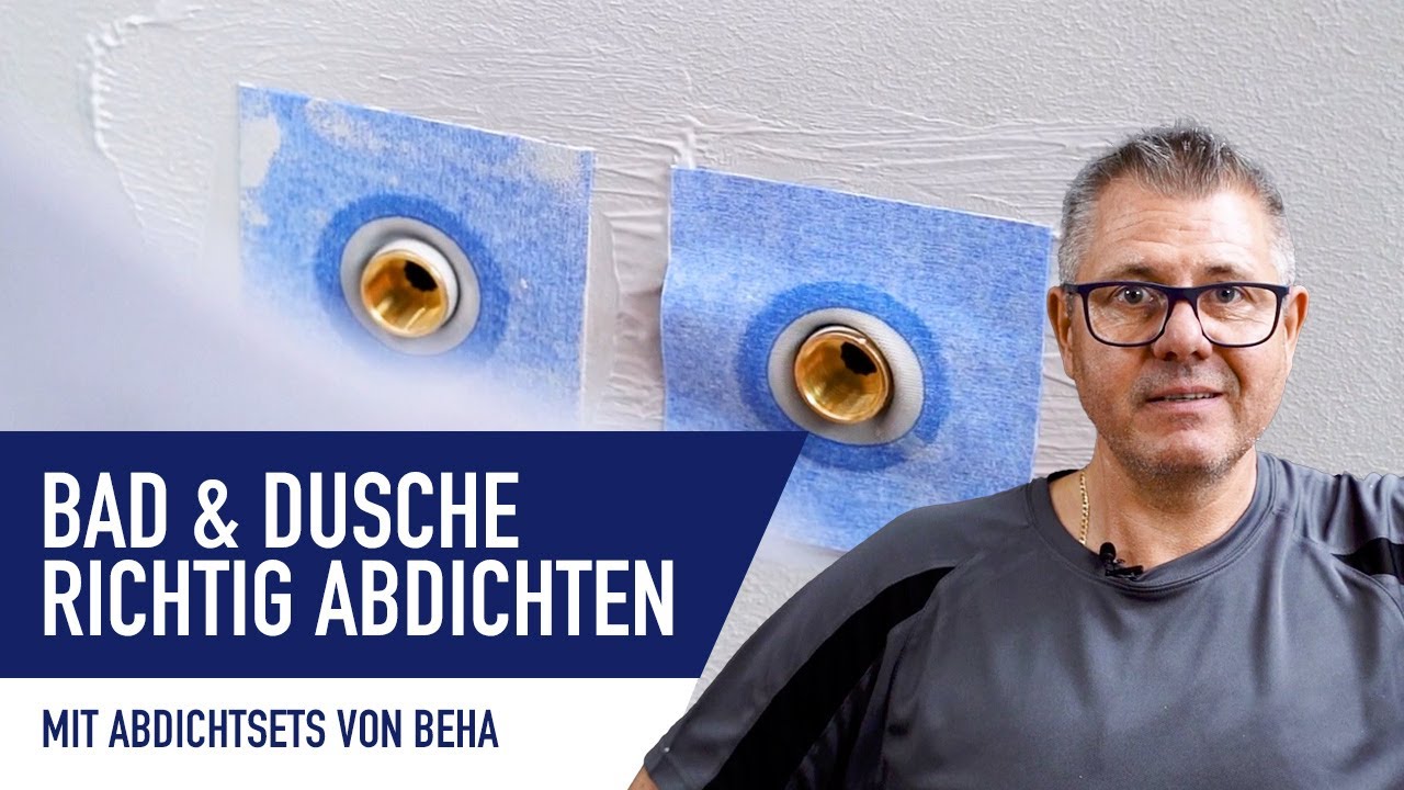 Bad & Dusche richtig abdichten mit BEHA Abdichtsets