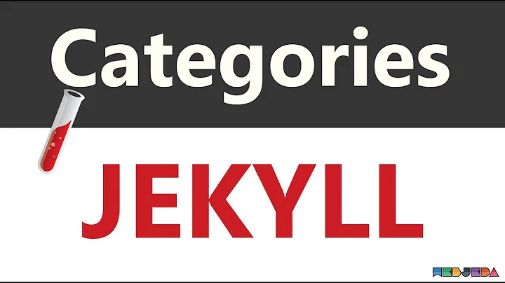 How to add Categories to a Jekyll blog - Jekyll Tutorial 19