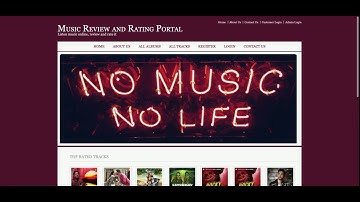 Music Review and Rating Portal | Java JSP Servlet Project Tutorial | Java JSP CRUD Project