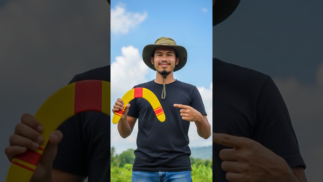 I Made a Boomerang from Cardboard /Tested It in an Open Field 😲 Oi Oi Deep 