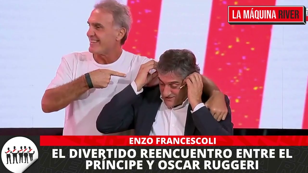 EL DIVERTIDO REENCUENTRO DE ENZO FRANCESCOLI CON OSCAR RUGGERI