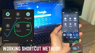 Tutorial: How to add Mobile Data & Hotspot shortcut on Sharp Aquos R  (COMPUTER REQUIRED) screenshot 5