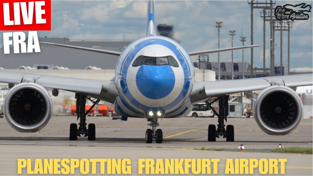 🔴Live Planespotting Frankfurt Airport ☀️Sunny Day in FRA - Airport Action✈️ Beluga Überflug auf 11K👋