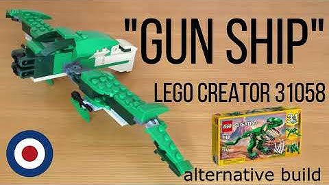LEGO Creator 31058 Alternative build tutorial GUN SHIP、レゴクリエイター31058をナウシカのガンシップに組み替え