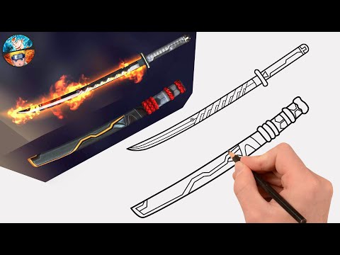 Video: Cómo Dibujar Una Katana