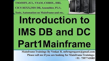 Introduction to IMS  DB  and DC JCL, VSAM, COBOL, DB2 and CICS modules training from 25-Nov-2022