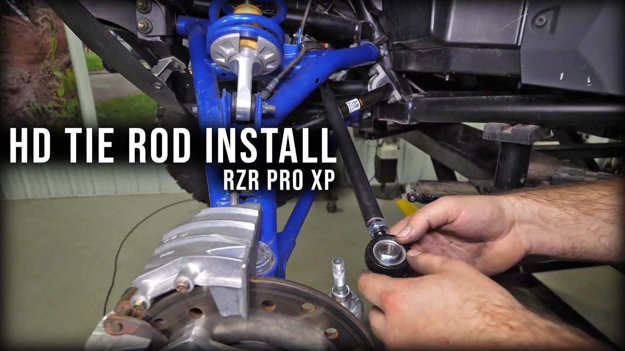 SuperATV Heavy Duty Tie Rod Installation Polaris RZR Pro XP How To