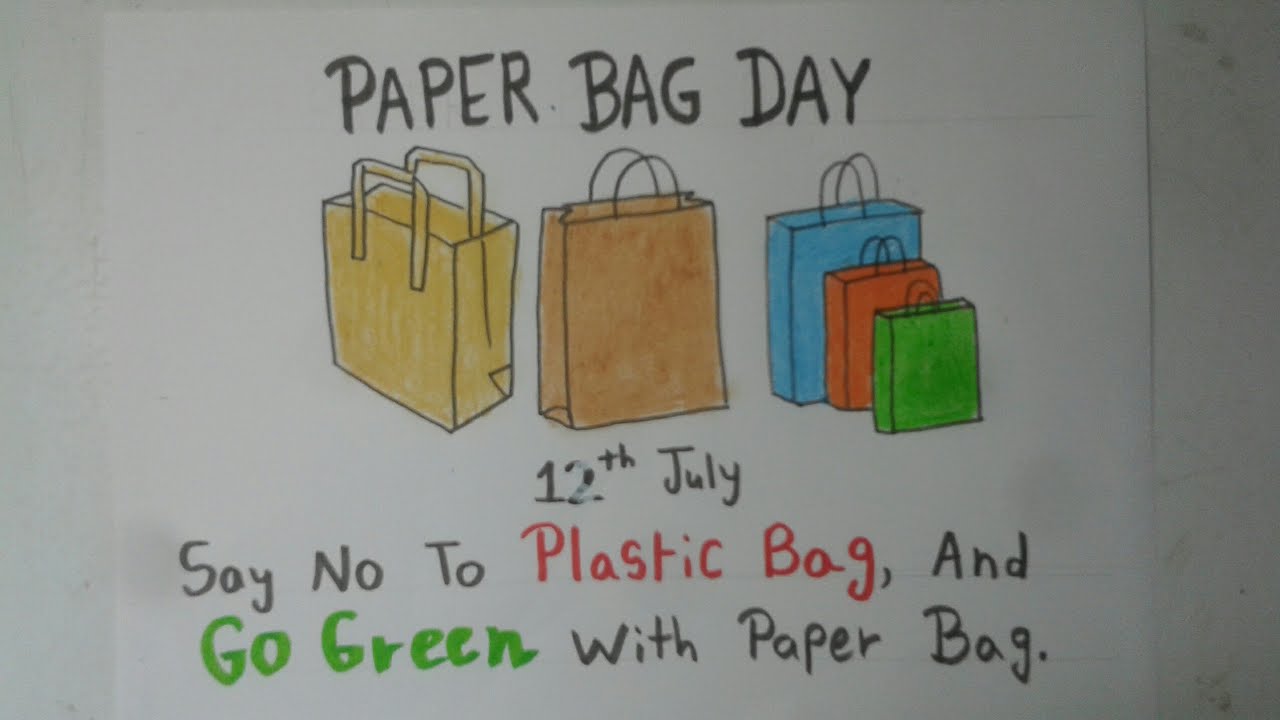 Bag made with paper on paper bag day – India NCC