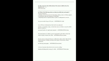 DCF CHILD ABUSE AND NEGLECT CAAN QUESTIONS AND ANSWERS WITH VERIFIED SOLUTIONS 100 CORRECT RATED A