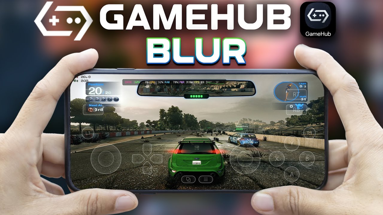 Blur PC Game on Android! GameHub Emulator  Latest Update Part 3 - PC Emulator On Android