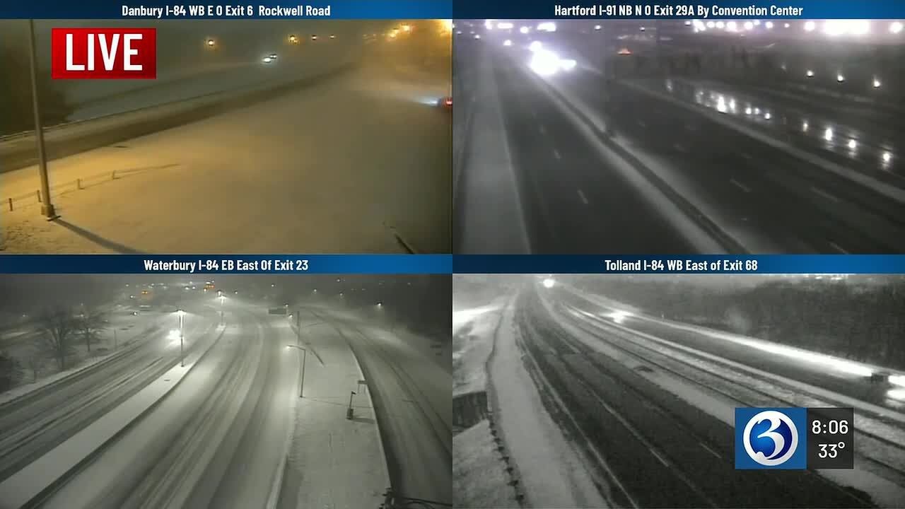 CT DOT on road conditions during Blizzard Calvin - YouTube