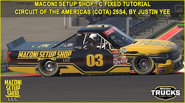 iRacing Maconi C-Fixed Trucks COTA West Guide to Qualifying and Race 25S4