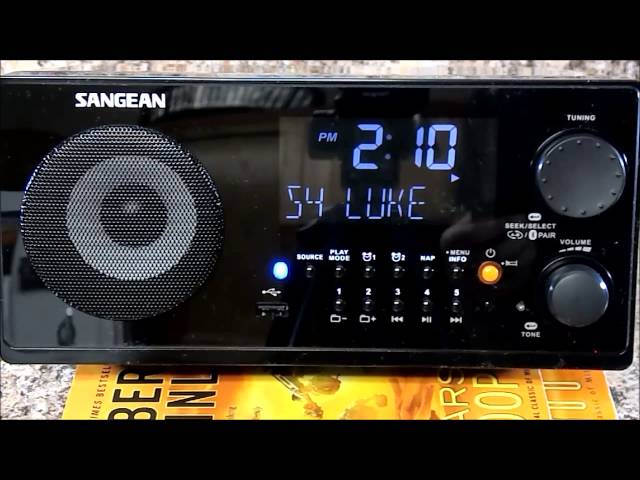 Sangean WR-22BK AM/FM-RDS/Bluetooth/USB Table-Top Digital Tuning