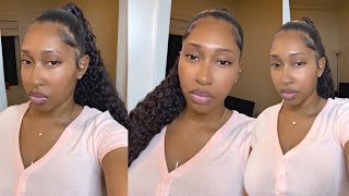 $12.99 30 INCH Curly Ponytail!!! | Super EASY!!!😍😍