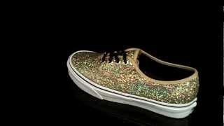 vans glitter gold